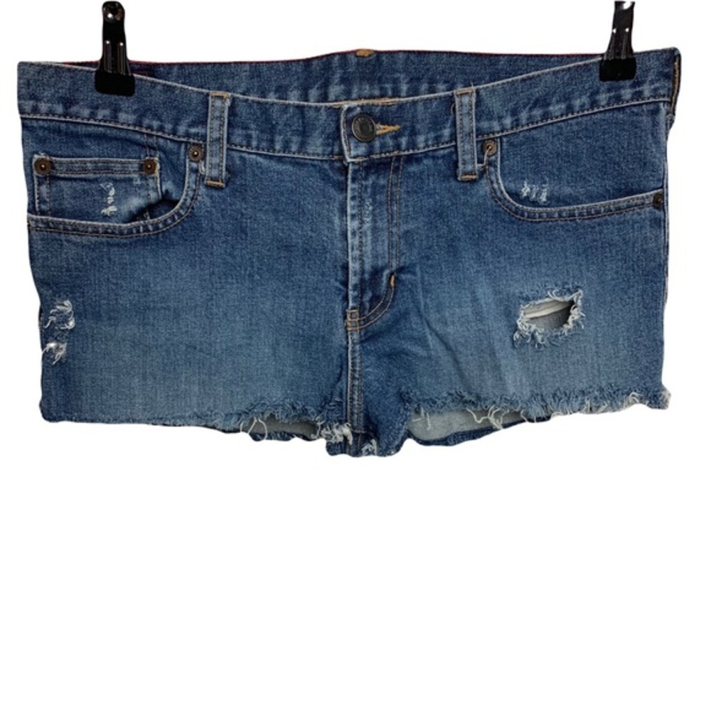 ABERCROMBIE & FITCH Cut off distressed jean shorts women’s size 8